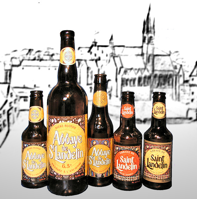 Flaschenabfüllungen des Biers "Abbaye de St. Landelin” der Brauerei "Les Brasseurs de Gayant" in Douai