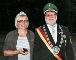 Das strahlende Königspaar Margarete und Josef Höwelkröger
