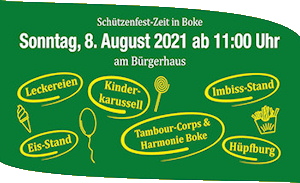 Plakat Schützenfest Zeit 2021