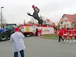 Boker Karnevalisten beim Rosenmontagsumzug in Delbrück