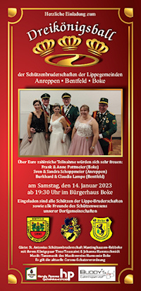 Flyer Dreikönigsball 2023