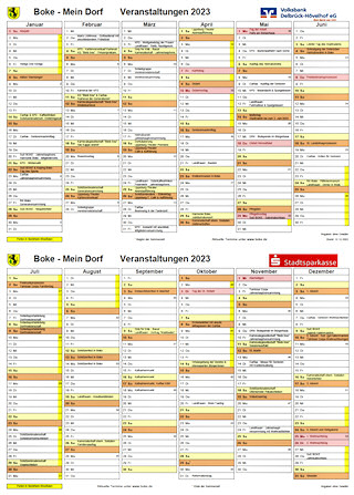 Boke Mein Dorf Kalender 2023