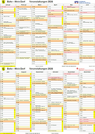 Boke - Mein Dorf - Kalender 2026