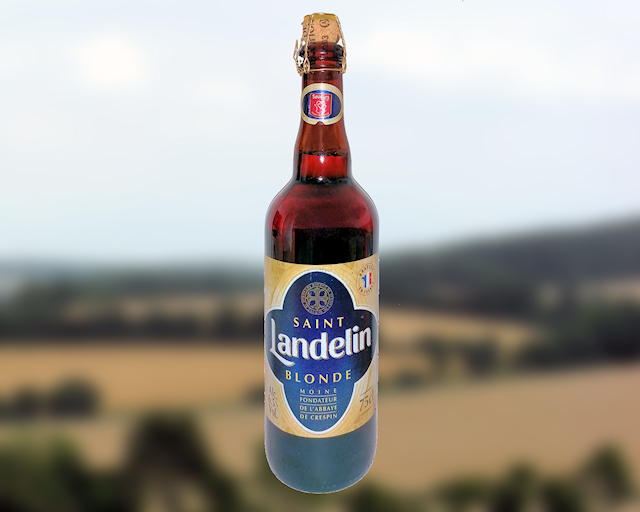 Bier "Saint Landelin - Blonde” der Brauerei "Brasserie Goudale" in Arques Bier "Saint Landelin - Blonde” der Brauerei "Brasserie Goudale" in Arques