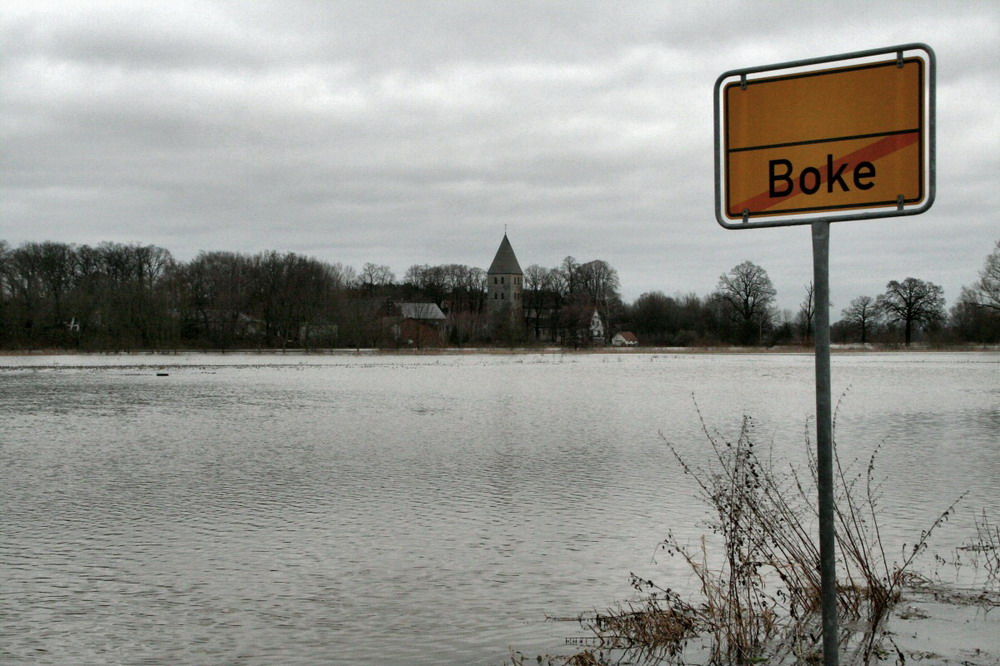 Hochwasser in Boke - Eine Seenplatte in der Lippeniederung  